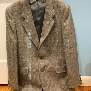 🇬🇧 Woven in Britain! Classic Herringbone Tweed Sport Coat  🇬🇧